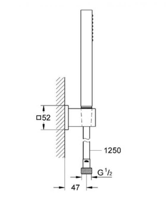 Grohe Zestaw Prysznicowy Euphoria Cube Stick 27703000