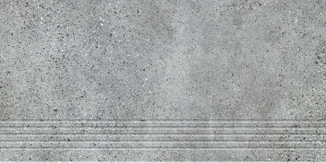 Tubądzin Domino  Stopnica płytka podłogowa Otis Grey 59,8x29,8
