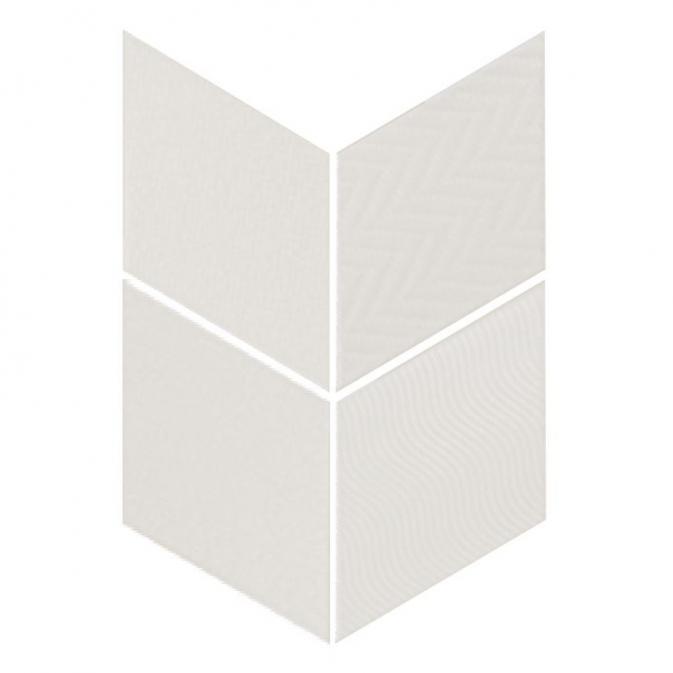 Płytki romby białe Rhombus White 14 x 24 cm Equipe