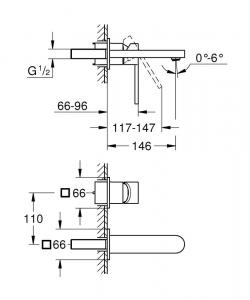 Grohe 2Otworowa Bateria Umywalkowa  Plus Rozmiar M 29303003