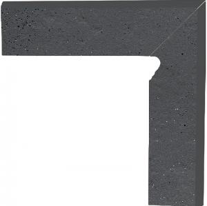 Cokół Schodowy Semir Grafit Prawy 30x8,1 
