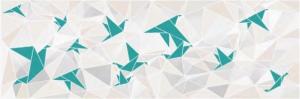 Dekor Ścienny Opp! Origami Aquamarine DGL281O1  90x30 