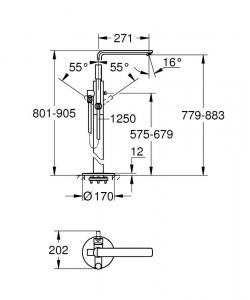 Grohe Bateria Wannowa Stojąca Lineare 23792001