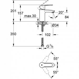 Grohe Bateria Umywalkowa Eurostyle Cosmopolitan 3246820E