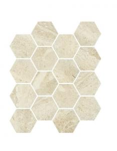 Paradyż Mozaika Prasowana Hexagon Sunlight Stone Beige 22x25,5