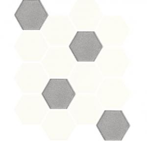 Paradyż Uniwersalna Mozaika Hexagon Mix Bianco 22x25,5