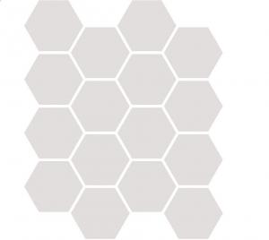 Paradyż Uniwersalna Mozaika Hexagon Grys 22x25,5