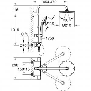 Grohe Zestaw Natryskowy 210 Euphoria 26363000