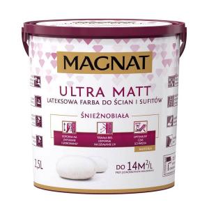 Magnat Farba Lateksowa  Ultra Matt Śnieżnobiała 2,5L