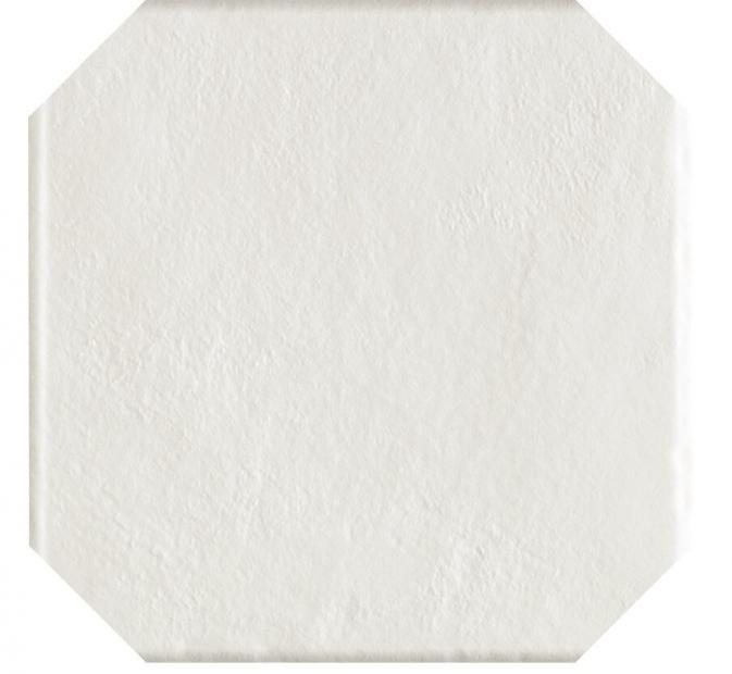 Gres szkliwiony Modern Bianco Struktura Octagon 19,8 x 19,8 cm Paradyż